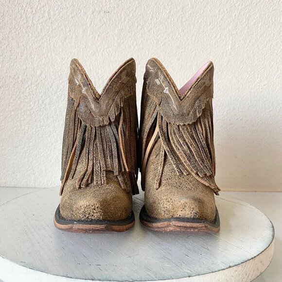 Junk Gypsy SPITFIRE Lane Cowboy Bootie Womens 5.5 Brown Western Cowgirl Boots - Picture 5 of 9